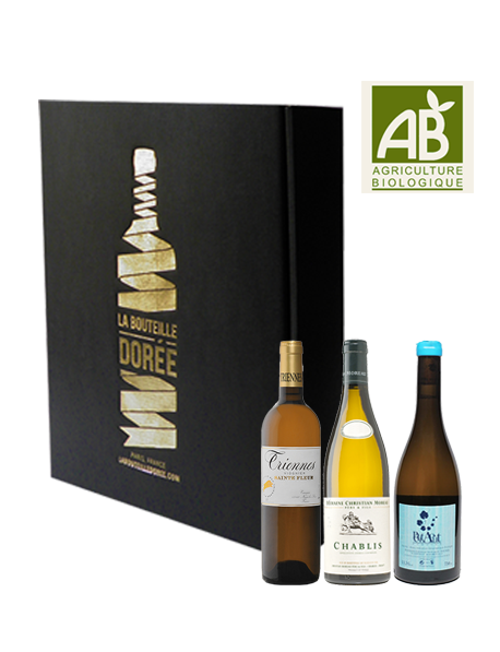 Coffret Vin blanc Agriculture Biologique Sélection 3 bouteilles