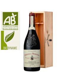 Château de Beaucastel Châteauneuf-du-Pape Hommage à Jacques Perrin Rouge 2011 Magnum - Caisse Bois d'origine d'1 Magnum