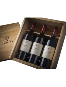 Coffret Bois Vérité Wines Sonoma USA 3 bouteilles